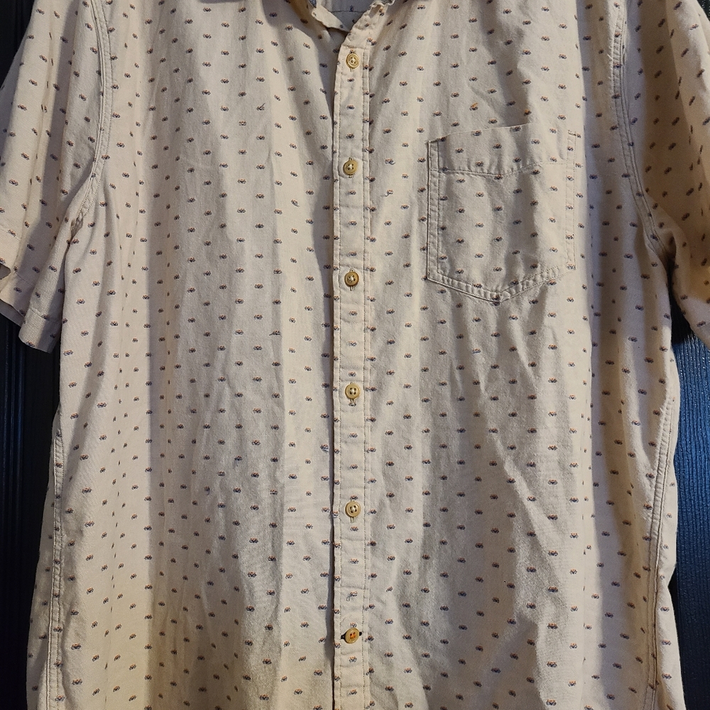 Nautica size XL tan dress shirt 👔 - Picture 5 of 11